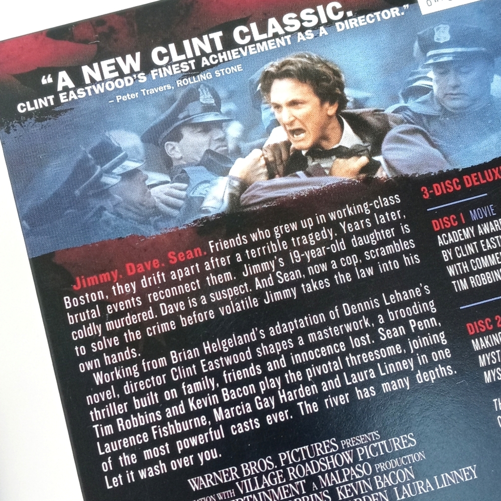 Mystic River 3 Disc DVD Deluxe Edition Soundtrack Sean Penn Clint Eastwood 2003 - Picture 8 of 15
